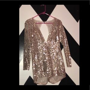 Sequined Jump suit ,perfect for a birthday or NYE